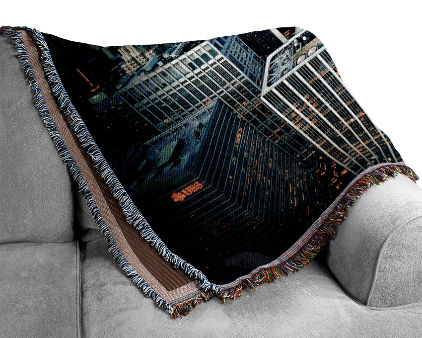 Manhattan New York City United States Woven Blanket