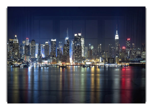 Manhattan-Panorama bei Nacht