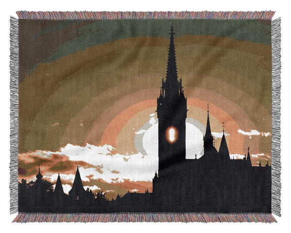 Matthias Church Silhouette Woven Blanket