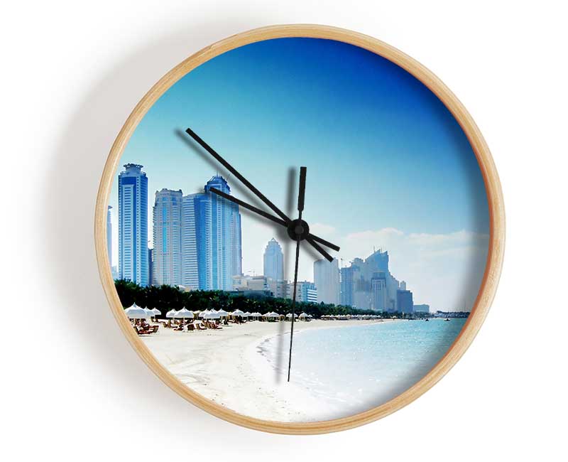 Miami Beach Clock - Wallart-Direct UK