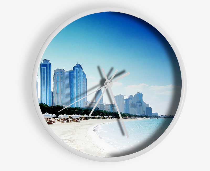 Miami Beach Clock - Wallart-Direct UK