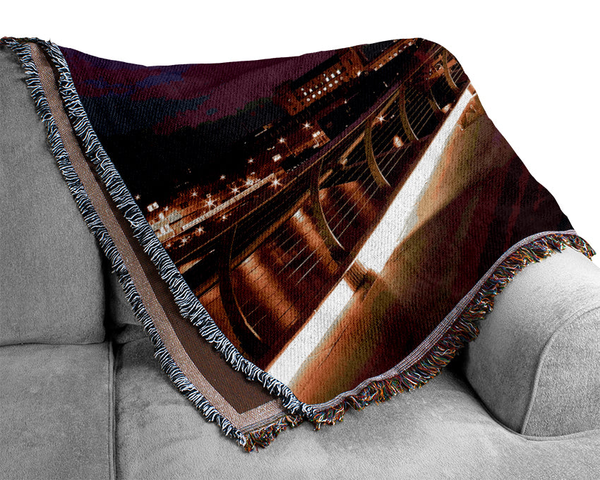 Millennium Bridge London Woven Blanket