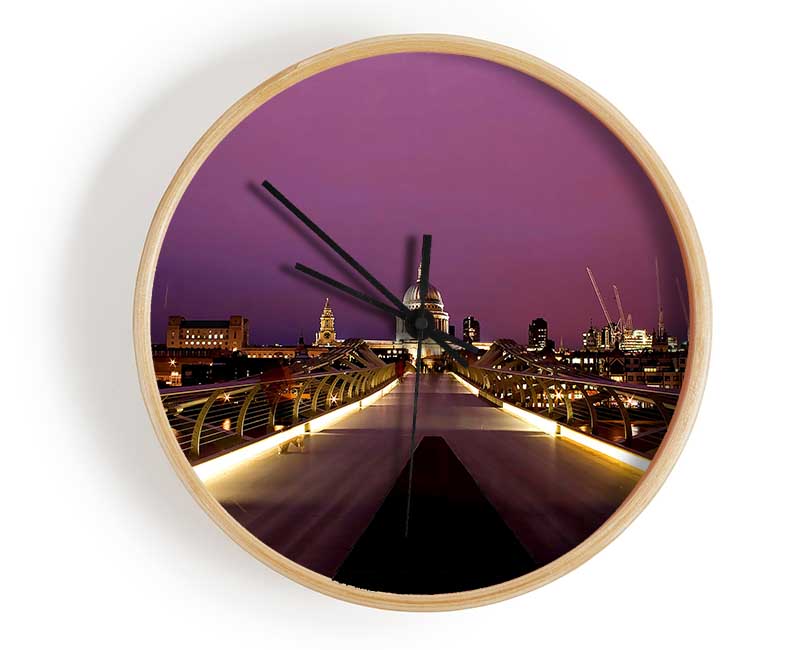 Millennium Bridge London Clock - Wallart-Direct UK