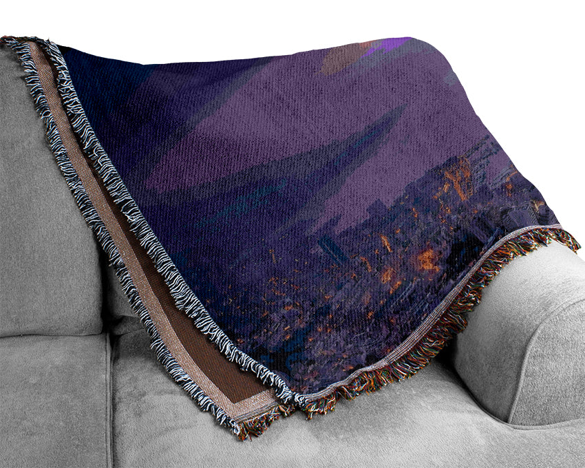 Monte Carlo Monaco Mist Woven Blanket