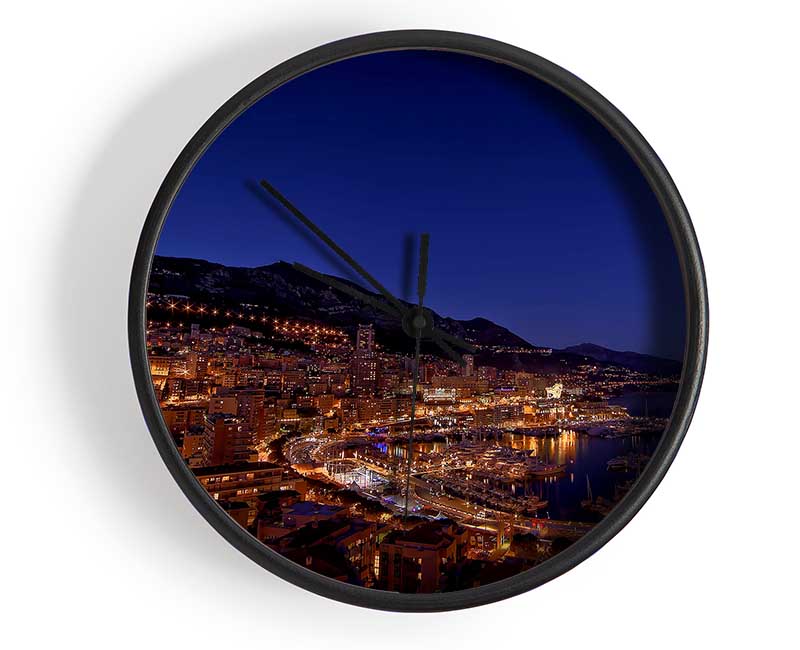 Monte Carlo Night Lights Clock - Wallart-Direct UK