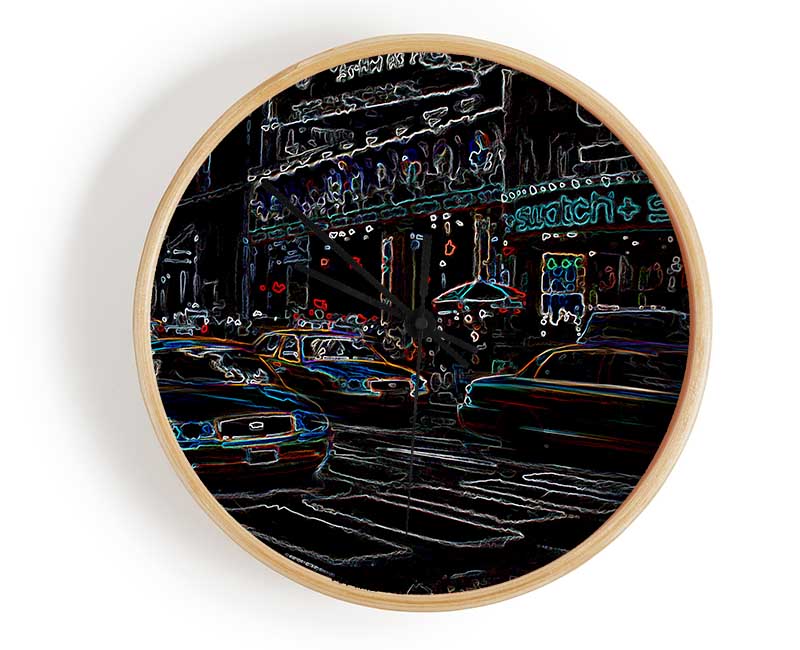 New York Psychedelic Clock - Wallart-Direct UK