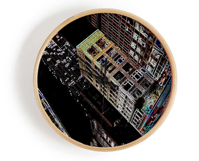 New York 5Th Ave Empire State Clock - Wallart-Direct UK