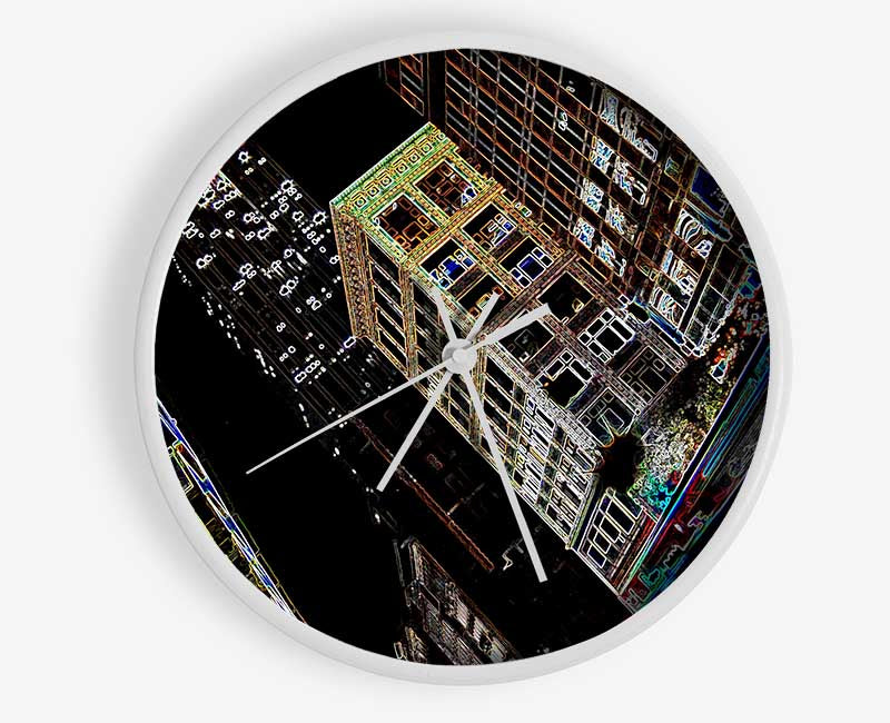 New York 5Th Ave Empire State Clock - Wallart-Direct UK