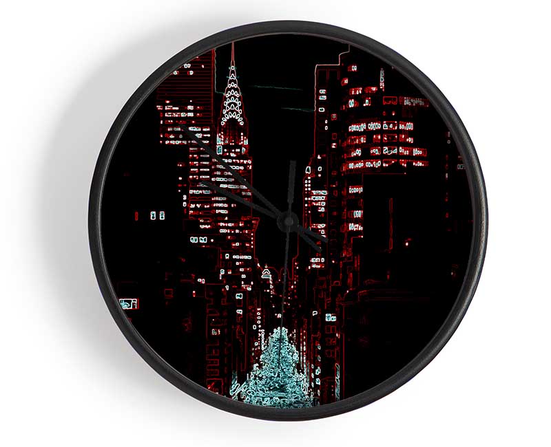 New York 5Th Avenue Clock - Wallart-Direct UK