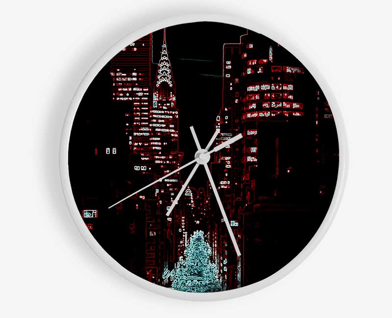 New York 5Th Avenue Clock - Wallart-Direct UK