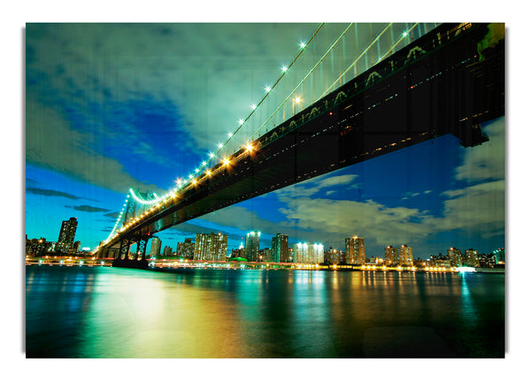 New York Brooklyn Bridge From Below