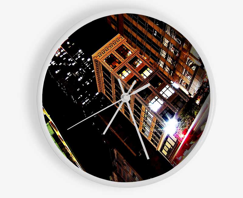 New York City 5Th Avenue Empire State View Clock - Wallart-Direct UK