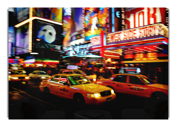 Taxis am Broadway in New York