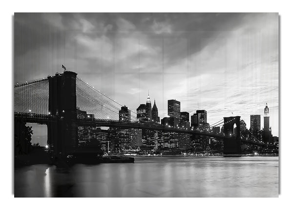 New York City Brooklyn Bridge B~w Architektur Kann