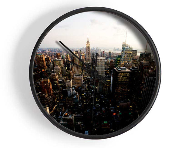 New York City By Day Clock - Wallart-Direct UK