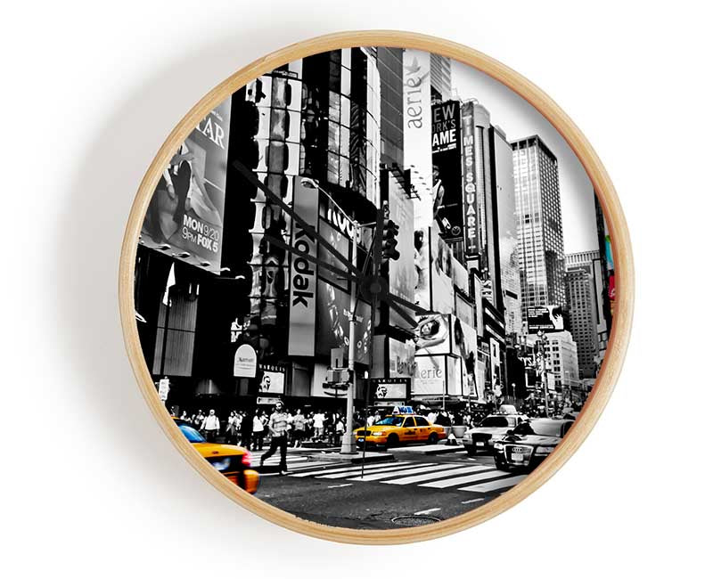 New York City Manhattan Cabs Clock - Wallart-Direct UK