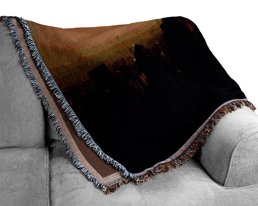 New York City Mist Woven Blanket