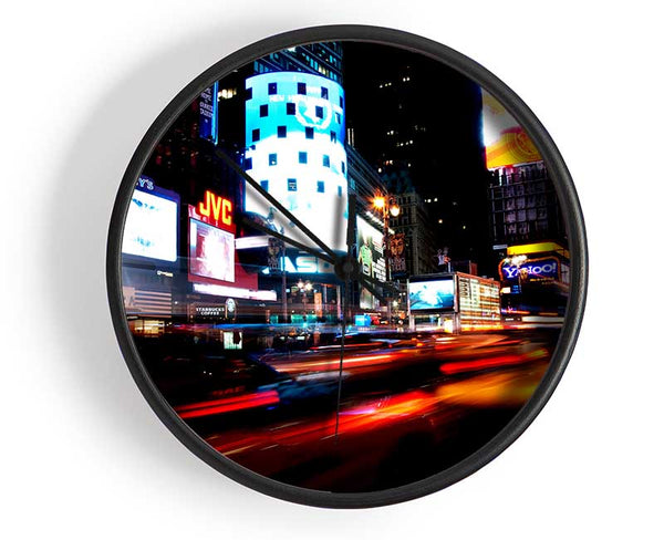 New York City Night Lights Clock - Wallart-Direct UK