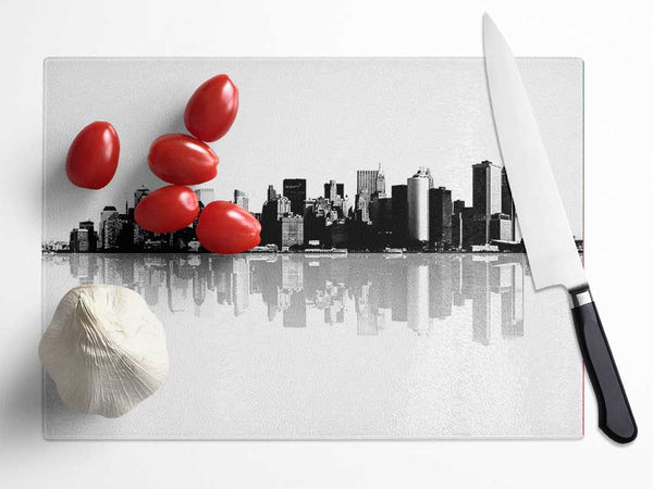 New York City Reflections Glass Chopping Board