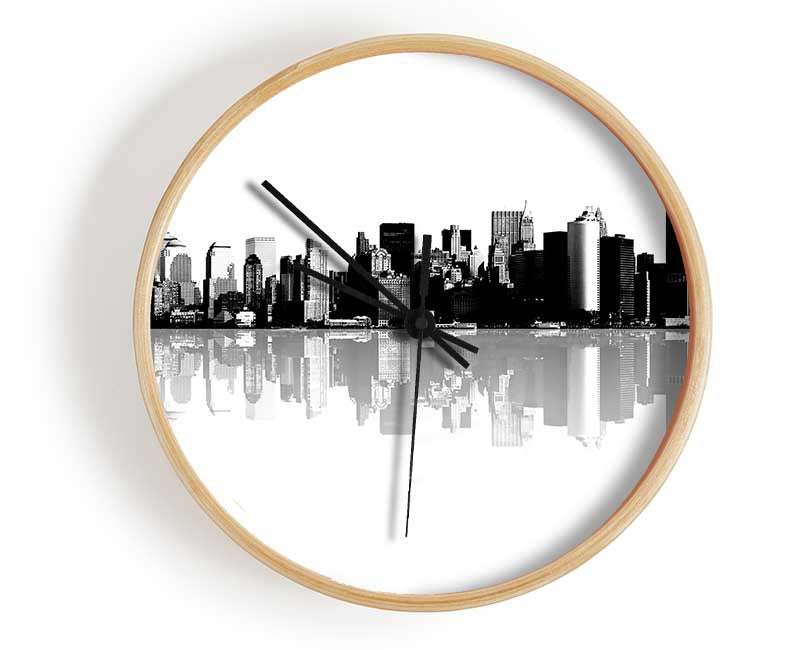 New York City Reflections Clock - Wallart-Direct UK