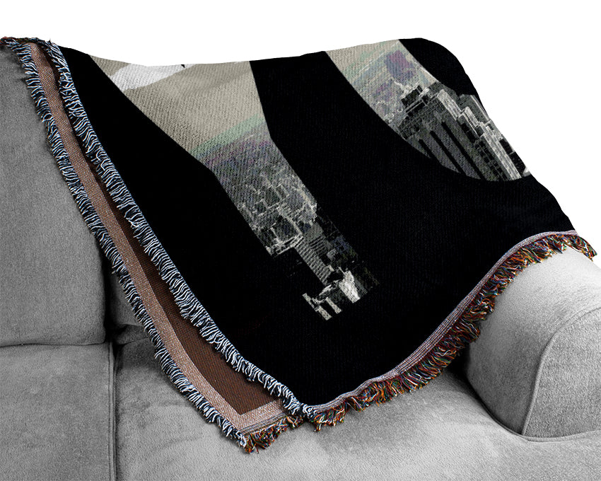 New York City Sign Woven Blanket