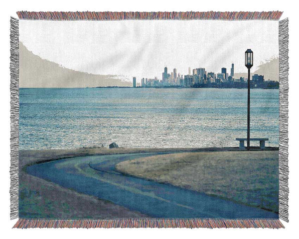 New York City Skyline Woven Blanket