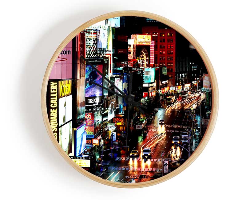 New York City Times Square Lights Clock - Wallart-Direct UK