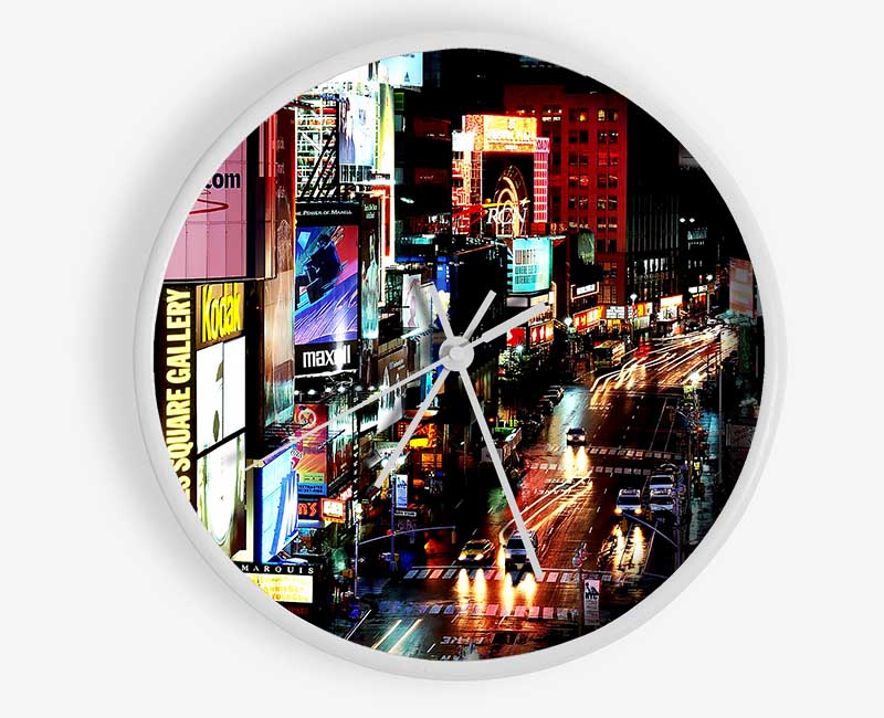 New York City Times Square Lights Clock - Wallart-Direct UK