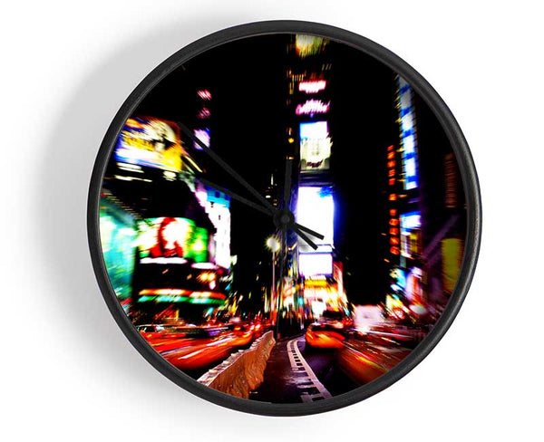 New York City Yellow Cab Traffic Jam Clock - Wallart-Direct UK