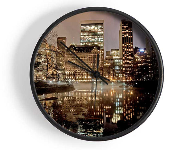 New York Lights Clock - Wallart-Direct UK