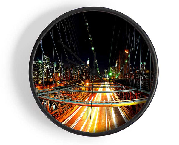 New York Nights Clock - Wallart-Direct UK