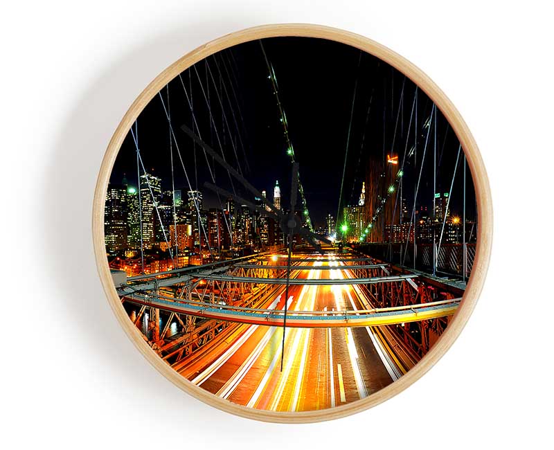 New York Nights Clock - Wallart-Direct UK