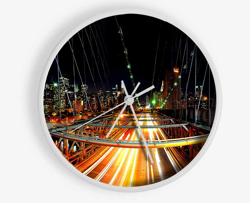 New York Nights Clock - Wallart-Direct UK