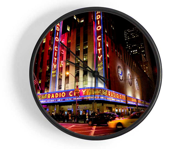 New York Radio City Clock - Wallart-Direct UK