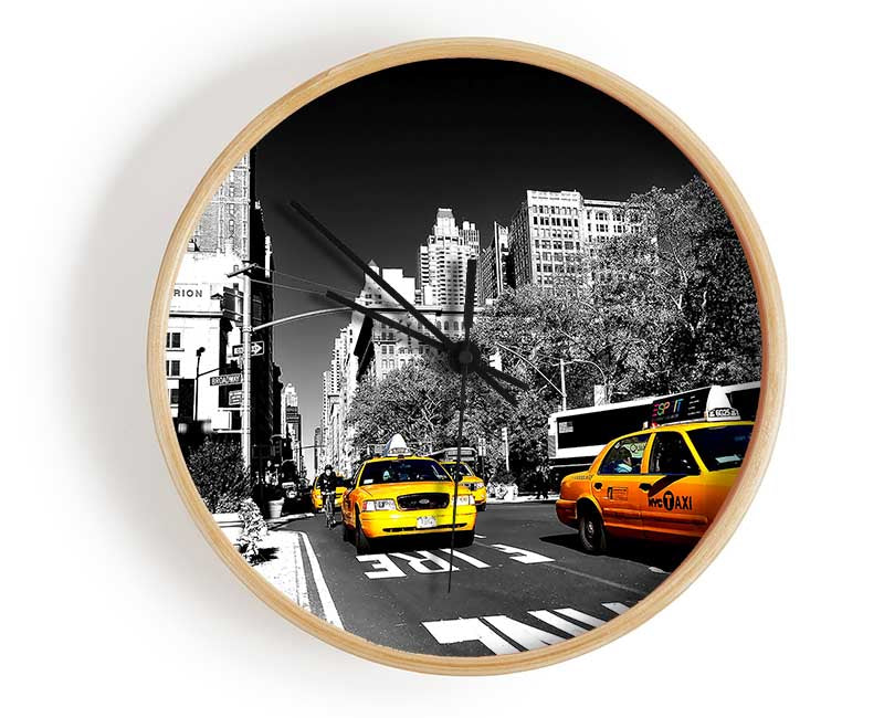 New York Taxi Clock - Wallart-Direct UK