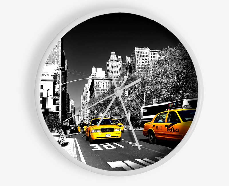 New York Taxi Clock - Wallart-Direct UK