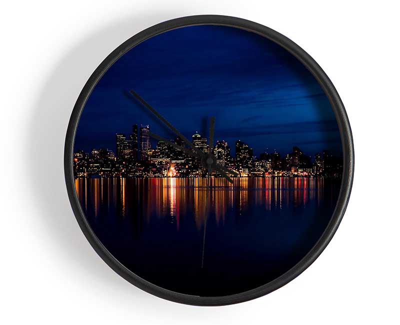 Night City Lights Clock - Wallart-Direct UK