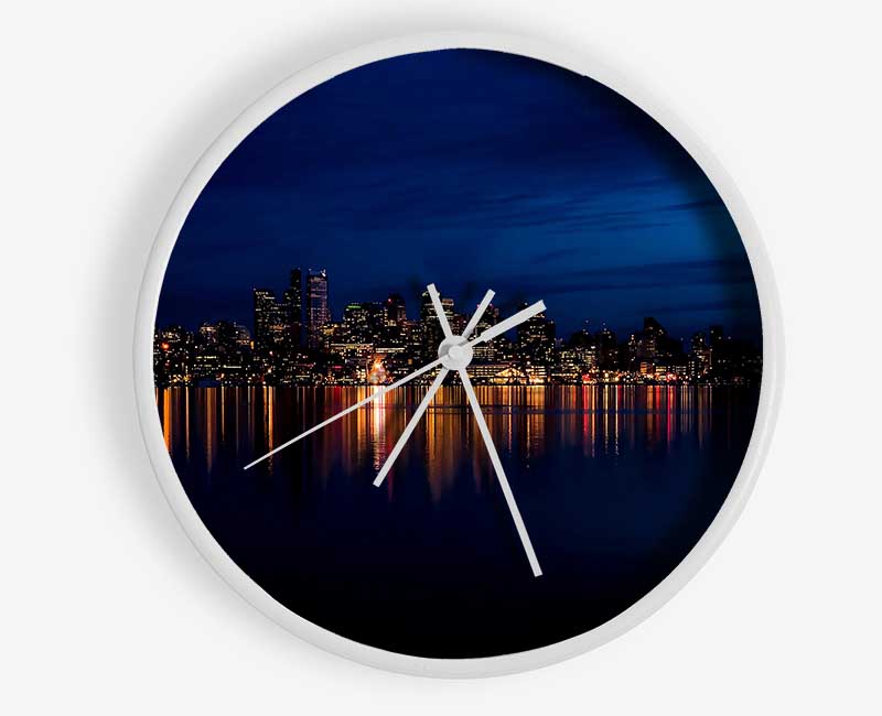 Night City Lights Clock - Wallart-Direct UK