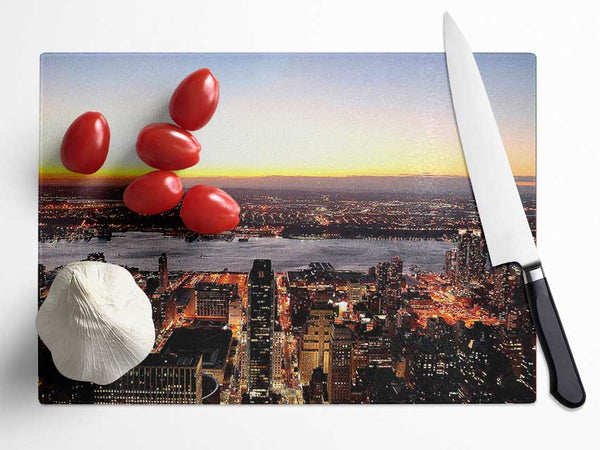 NYC Landscape Glass Chopping Board