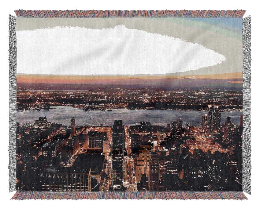 NYC Landscape Woven Blanket