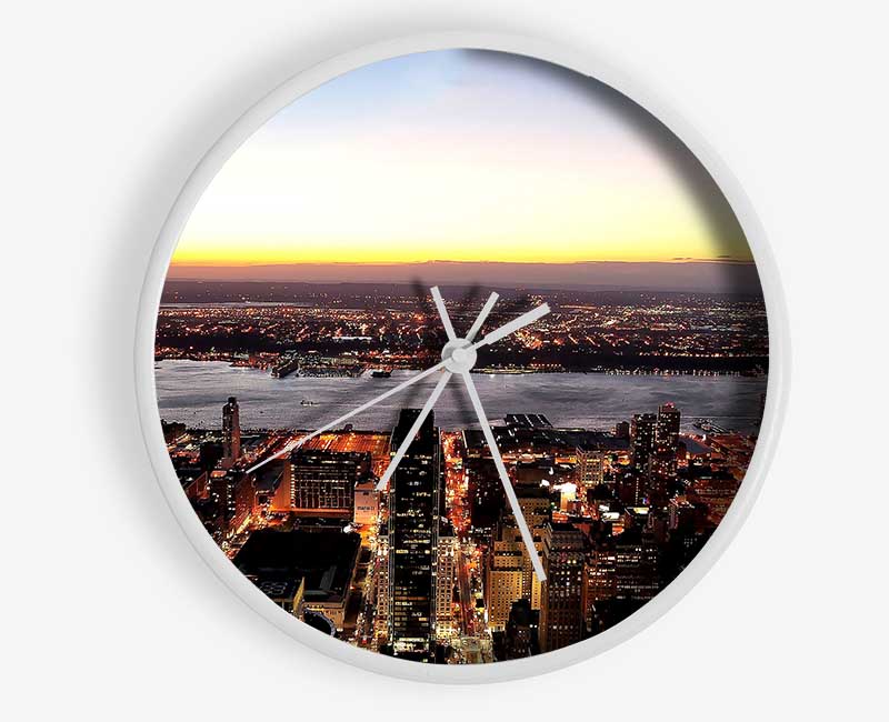 NYC Landscape Clock - Wallart-Direct UK