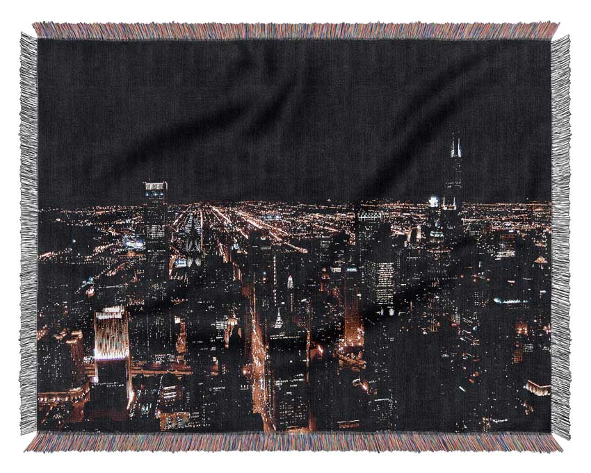 Nyc Night Lights Woven Blanket