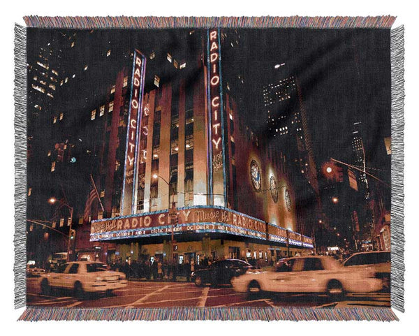 Nyc Radio City Music Hall Woven Blanket