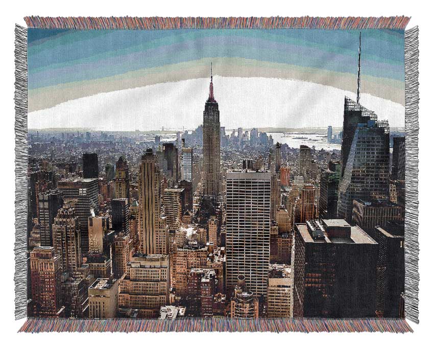 Nyc The Big Apple Woven Blanket