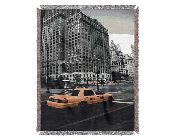 Nyc Yellow Cab Woven Blanket