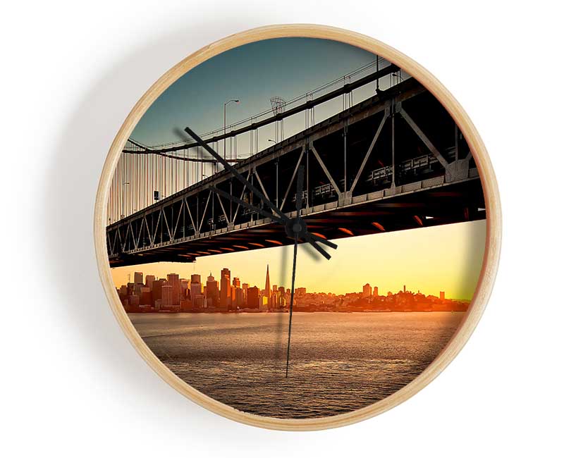 Oakland Bay Bridge San Francisco Clock - Wallart-Direct UK