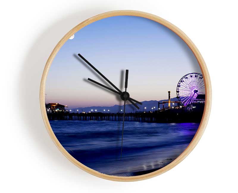 Ocean Pier Moonlight Clock - Wallart-Direct UK