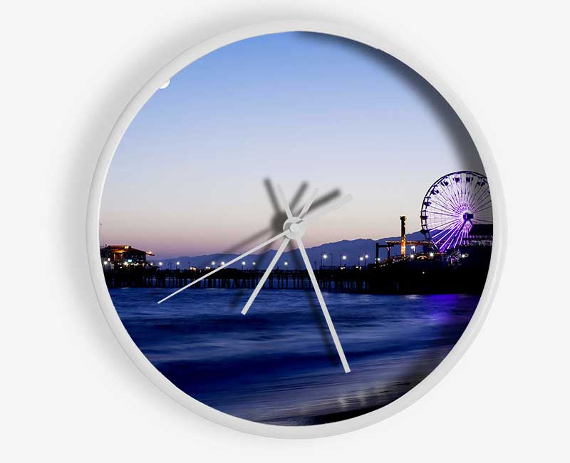 Ocean Pier Moonlight Clock - Wallart-Direct UK