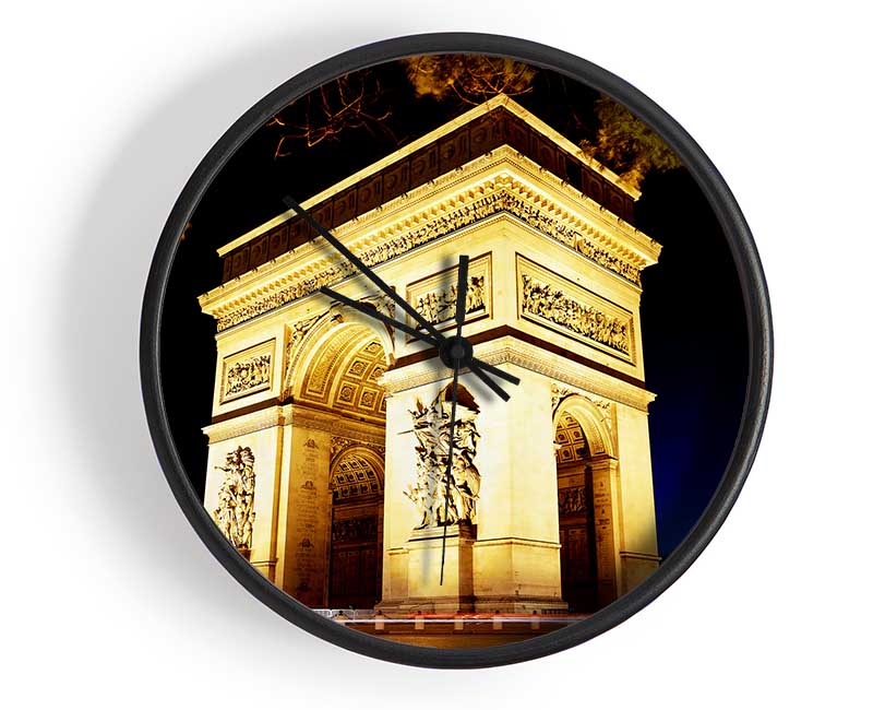 Paris Arc De Triomphe Night Glow Clock - Wallart-Direct UK