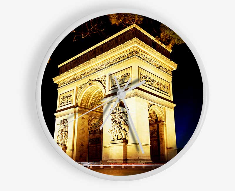 Paris Arc De Triomphe Night Glow Clock - Wallart-Direct UK